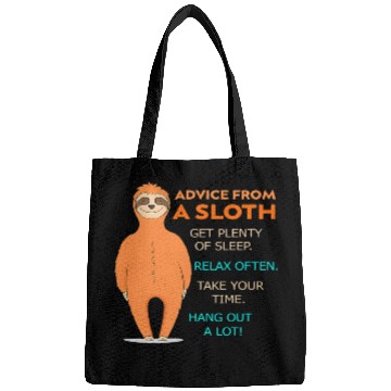 Discover Sloth Pet ADVICE FROM SLOTH FUNNY GIFT MEN WOMEN Bags
