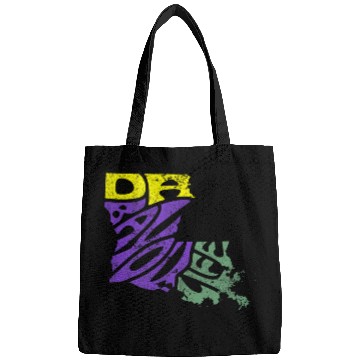 Discover DA Bayou Life Tee Louisiana State Mardi Gras Creole Cajun Bags