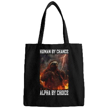 Discover Sloth Pet Alpha Sloth Cringe Meme Funny Cringy Animal Bags