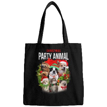 Discover Sloth Pet Christmas Party Animal Dogs Cats And Sloth Graphic Bags