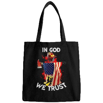 Discover Fireman Firefighter In God we trust firefighter Firemen Bags