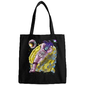 Discover Anime Alien Girl Astronaut Nostalgia Wave Design Bags