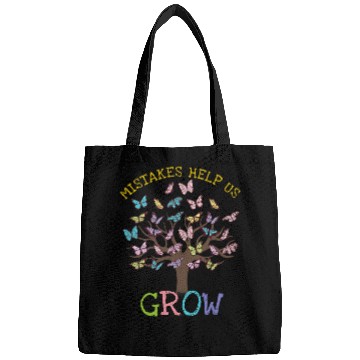 Discover Growth Mindset Mistakes Help Us Grow Teacher Butterfly Tree Bags