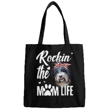 Discover Dogs 365 Rockin The Tibetan Terrier Mom Life Dog Lover Bags