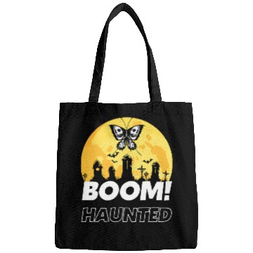 Discover Halloween Haunted Mansion Spooky Skull Butterfly Graveyard Bags
