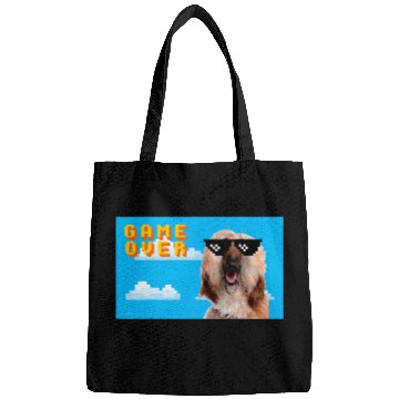 Discover 8Bit Game Over Afghan Hound 2 Bags