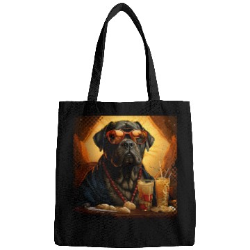 Discover Adventure Dog Cane Corso Ramen Hat Bowl Stars Stripes Bags