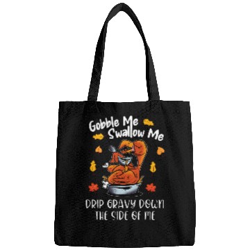 Discover Lacrosse Gift Gobble Me Swallow Me   Funny Turkey Thanksgiving 2 Bags