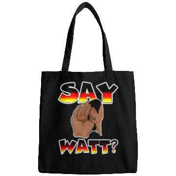 Discover Funny Black Electrician Black and Proud Say Watt Design Bags