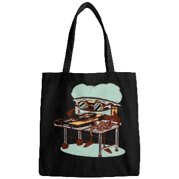 Discover Cassette Tape Doctor Operating Surgery Funny Design Bags