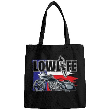 Discover Bagger Motorcycle Texas Flag  Chicano Vicla Lowrider Bikes Bags