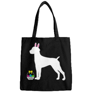 Discover German Shorthaired Pointer Easter Bunny Dog Silhouette Bags