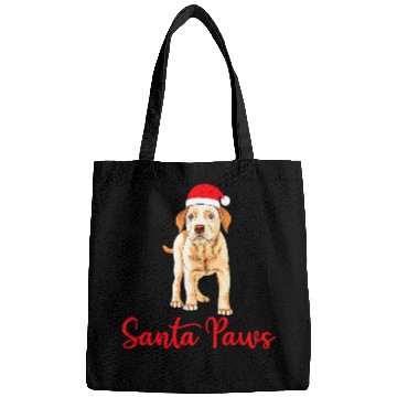 Discover Funny Yellow Lab Christmas Santa Labrador Retriever Bags