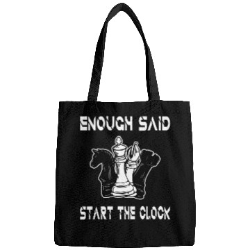 Discover Enough Said Funny Chess Coachs Rook Chess Club Bags