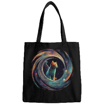 Discover Astronaut Outer Space Kitty on Galaxy Cat Lover Bags
