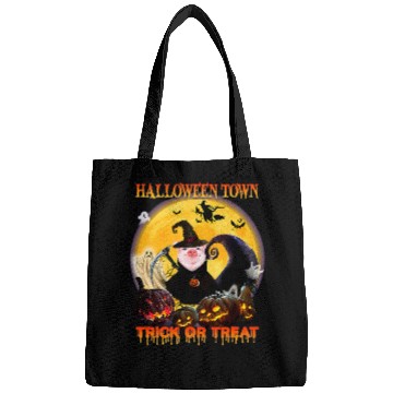 Discover pig witch halloween town trick or treat happy halloween Bags