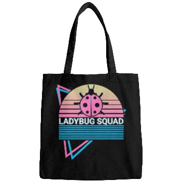 Discover Funny Entomology Entomologist Retro Ladybug Squad Bags