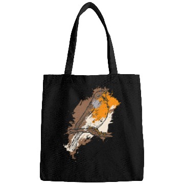 Discover robin bird park nature bird fan birdwatcher Bags