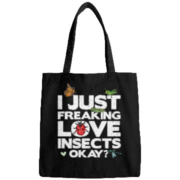 Discover Funny Insect Entomologist Bug Collector Bug Lover Insect Bags