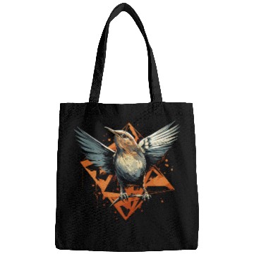 Discover Bicknells Thrush Geometric Patten ArtCute Bicknells Thrus Bags