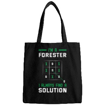 Discover Forester Tree Farmer Forest Manager Forestry TicTacToe Bags