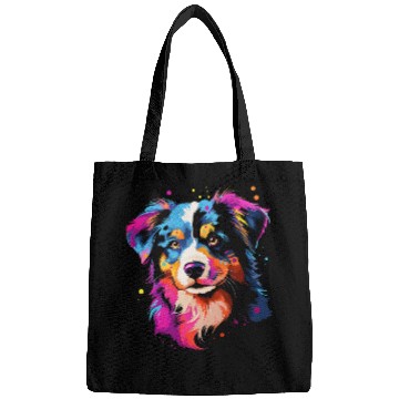 Discover Australian shepherd puppy dog 1 Bags