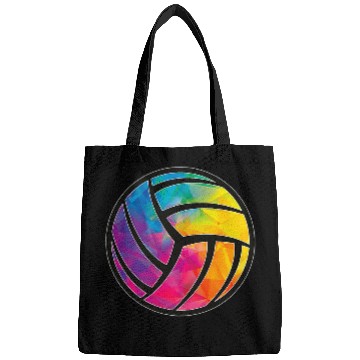 Discover Geometric Volleyball Shape Low Poly Cool Volleyball Lover Bags