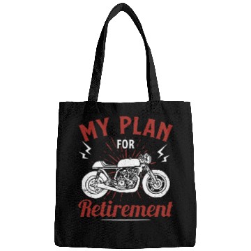 Discover Biker Ride Old School Motorcycle My Plan For Retirement 21 Bags