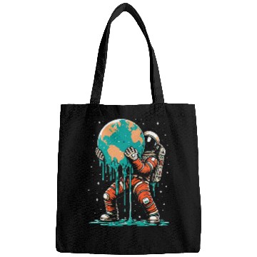 Discover Astronaut Earth Space Earth Day Awareness Bags