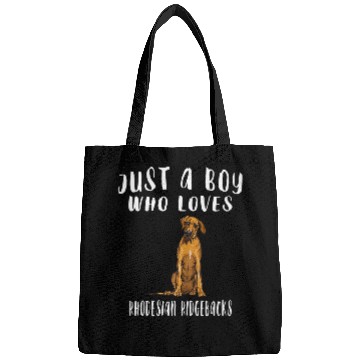 Discover Just A Boy Who Loves Rhodesian Ridgeback Bags