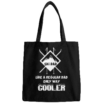 Discover Skiing Ski Funny Skiing Father Ski Dad Bags