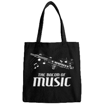 Discover Funny Piccolo Player Flutist Instrument Bacon Of Music Bags