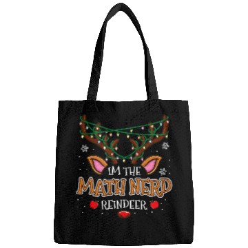 Discover Im The Math Nerd Reindeer Christmas Bags