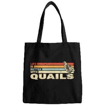 Discover Life is Better with Quails retro quail hunting Bags