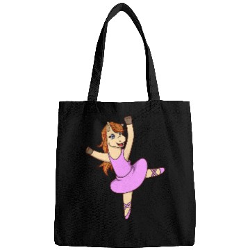 Discover Comic horse dances ballet ballerina Bags