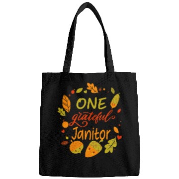 Discover Blessed Family One Grateful Janitor Thanksgiving Matching Bags
