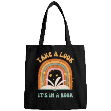 Discover Groovy vintages Rainbow Reading Take A Look Its In A Book Bags