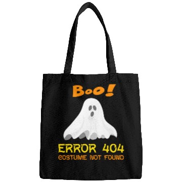 Discover Error 404 Costume Not Found Boo Halloween Bags