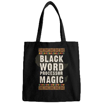 Discover Black Word Processor Magic Juneteenth Black History Bags