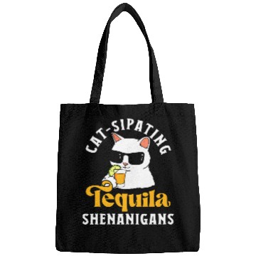 Discover Funny Tequila Drinking Cat Lover Salt Lime Bartender Drink 28 Bags