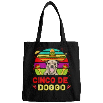 Discover Cinco de Doggo Hilarious Border Terrier Dog Cinco de Mayo Bags