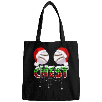Discover Chest Baseball Softball Chestnuts Couples Funny Christmas Bags