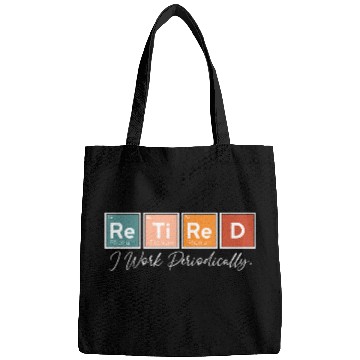 Discover Funny Chemist Periodic Table Science Retirement Chemistry Bags