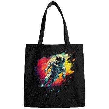 Discover astronaut floating in space Galactic spaceman Idea Creative 2 Bags