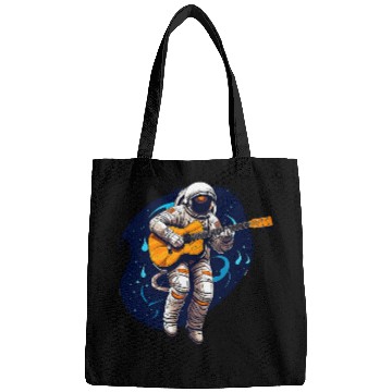 Discover Astronaut Floating In Space Playing An Acoustic Guitar 2 Bags