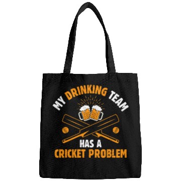 Discover Beer Drinker Alcohol Cricket Lover Cricketer Cricket Player Bags