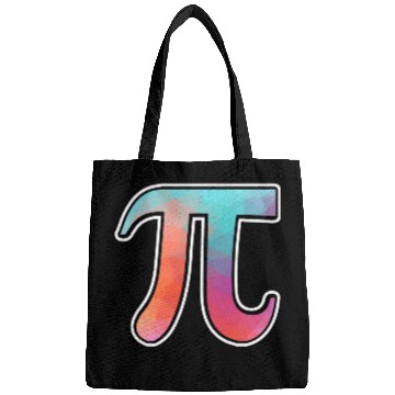 Discover Pi Colorful Pi Symbol Math Funny Pi Day Math Teacher Geek Bags