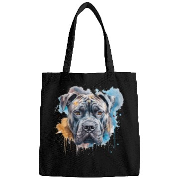 Discover Colorful Cane Corso watercolor art 7 Bags