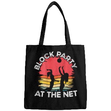 Discover Block Party At The Net Backprint Volleyball Coach Bags