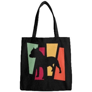 Discover Cool Pitbull Art For Pet Dog Breed Pitbull Owner Bags